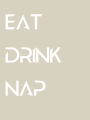 Eat Drink Nap: Minimalist Decor Book For Coffee Tables, Shelves, Interior Design, Luxury Decoration, Home Style, Stackab: