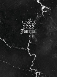 Journal 2022: Black and White Marble Journal