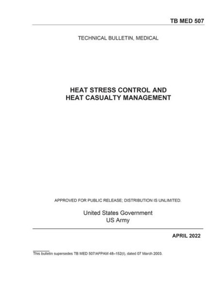 Technical Bulletin, Medical TB MED 507 Heat Stress Control and Casualty Management April 2022