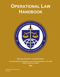 Title: 2022 Operational Law Handbook, Author: United States Government Us Army