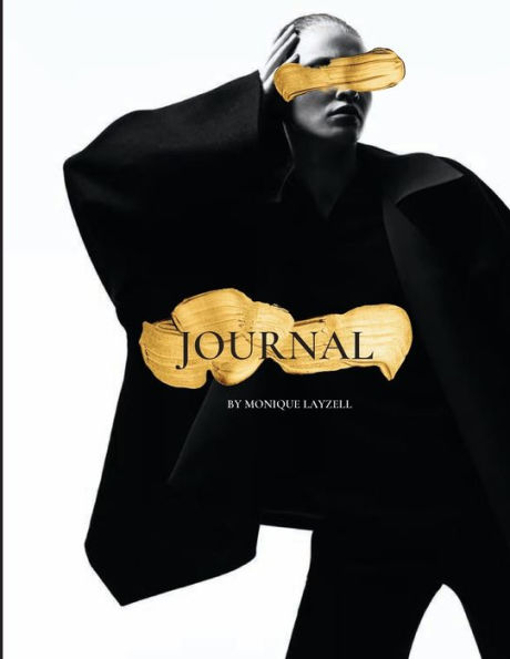 Journal Black Gold Fashion: 8.5x11 Ruled lines 150 pages Fashion writing Journal Notebook