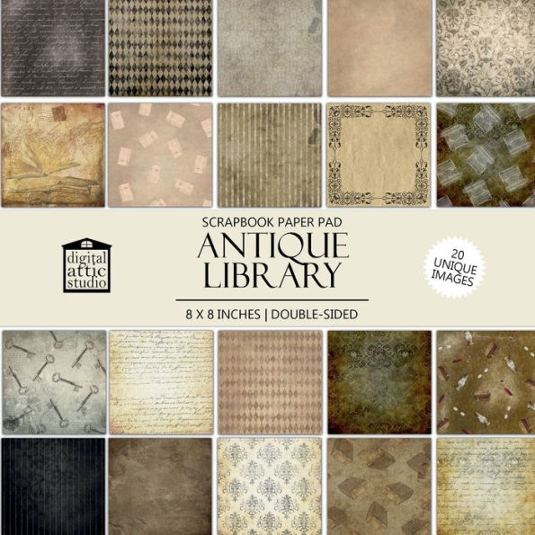 Antique Library: Scrapbook Paper Pad