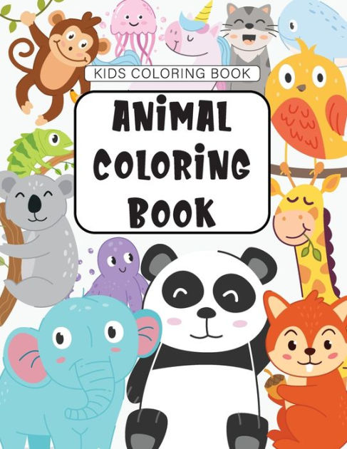 Animal Coloring Book: A wonderful coloring book with animal ...