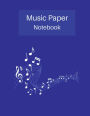 Music Paper Notebook: Manuscript Paper Notebook