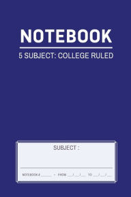 Title: Notebook - 5 Subject: College Ruled:, Author: Maria Theresa Panen Kim