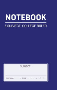 Title: Notebook - 5 Subject: College Ruled:, Author: Maria Theresa Panen Kim