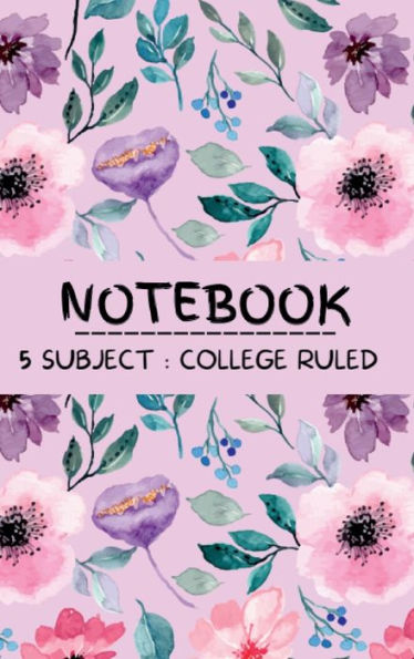 Notebook - 5 Subject: College Ruled: