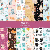 Title: Cats Craft Paper Pad: Cat Scrapbook Paper, Author: Quirky Girl Press