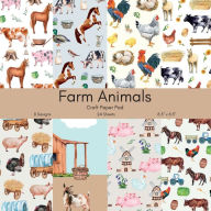 Title: Farm Animals Craft Paper Pad: Farm Animals Scrapbook Paper, Author: Quirky Girl Press