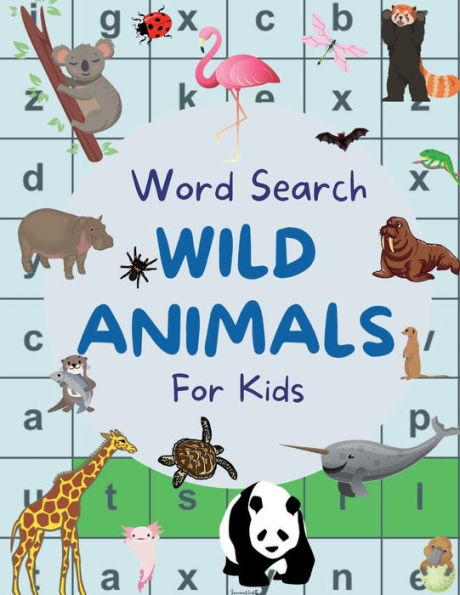 Word Search 'Wild Animals' For Kids