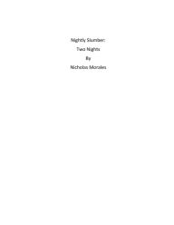 Title: nightly slumber: two nights:, Author: Nicholas Morales