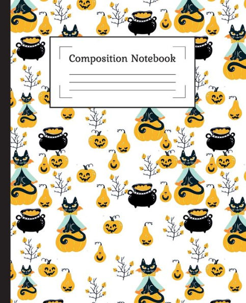 Composition Notebook: Halloween Composition Notebook 7.5 X 9.25 Inch,100 Page, Composition Notebook For Girl Or Composit:
