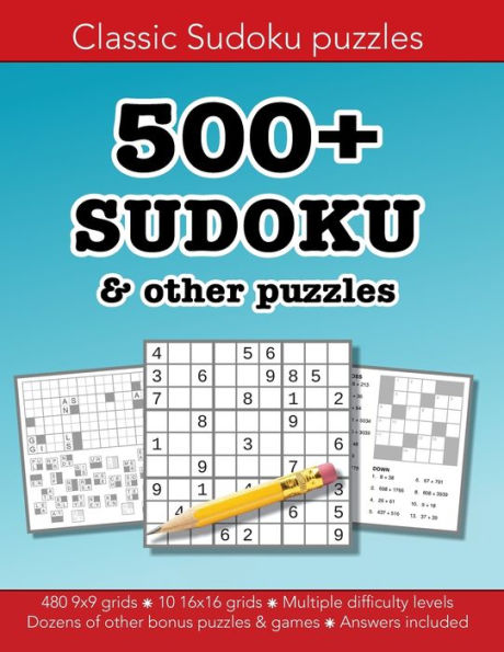 500+ SUDOKU & other puzzles: Easy, Medium, Hard, Very hard & 16x16:Education resources by Bounce Learning Kids