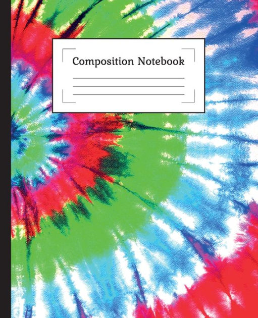 Composition Notebook: Tie Dye Composition Notebook 7.5 X 9.25 Inch,100 ...