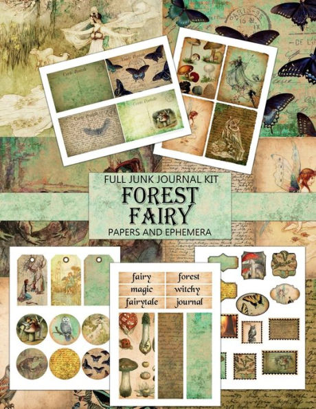 Vintage Forest Fairy: Junk Journal Kit