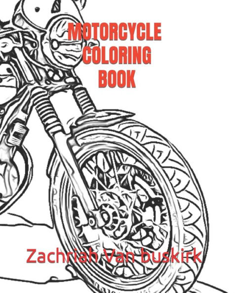 Motorcycle Coloring Book