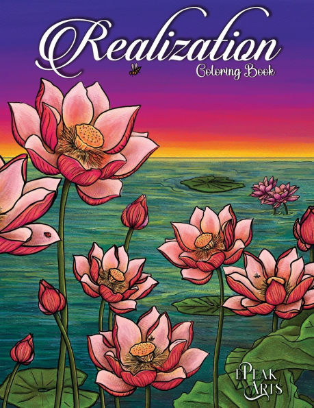 Realization: Flowers: Bilingual Adult Coloring Book