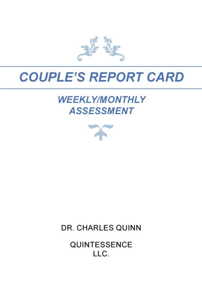 Couple's Report Card Weekly/Monthly Assessment