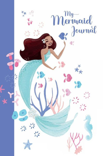 My Mermaid Journal: Full Color Lined Notebook Featuring Cute Watercolor Art of Mermaids, Dolphins, Whales and Sea life