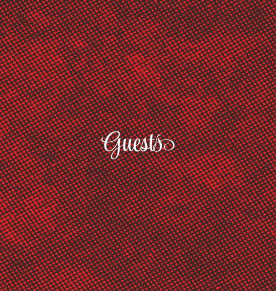 Guests Red Grunge Guest Book For Wedding Cabin Room Celebration Events: Hard cover Guestbook 8.5"x8.5" Blank 64 Pages Memory Book Keepsake No Lines Sign In For Wedding Birthday