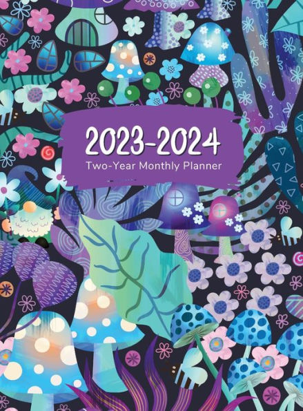 2023-2024 Two-Year Monthly Planner: 2-Year Calendar : 24-Month Agenda Book for Appointments, Time Management & Goal Setting : 8.5x11 Hardcover Floral