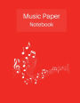 Music Paper Notebook: Music Staff Paper Notebook