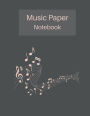 Music Paper Notebook: Music Staff Paper Notebook