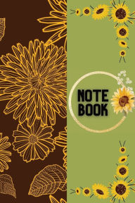 Title: Vintage Sunflower Print Paperback Notebook (College Ruled Lined Paper, 120 pages, 6