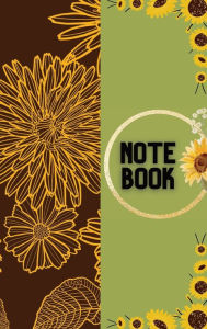 Title: Vintage Sunflower Print Hardcover Notebook (College Ruled Lined Paper, 120 pages, 6
