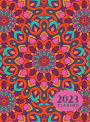 2023 Planner with 18 Mandala Coloring Book Pages for Adults: Daily, Weekly & Monthly Calendar Agenda Organizer for Work, School & Home : Large 8.5x11 Hardcover