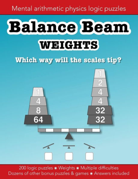 Balance Beam Weights Logic Puzzles: Education resources by Bounce Learning Kids