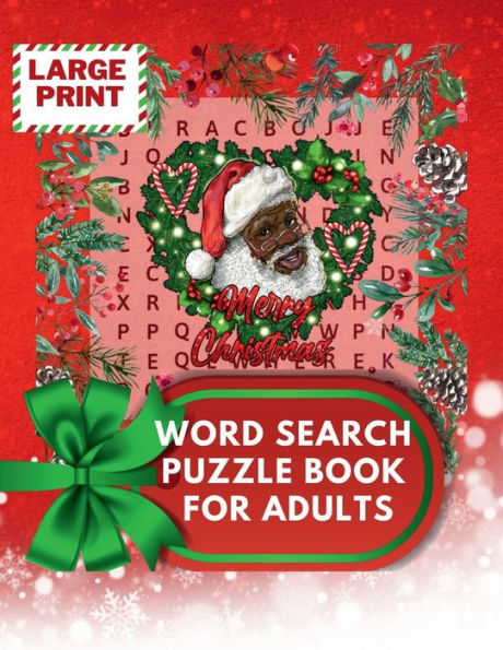 Christmas Word Search Large Print: Christmas Themed Word Find Puzzle Book for Adults and Teens: