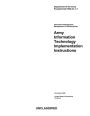 Department of the Army Pamphlet DA PAM 25-1-1 Army Information Technology Implementation Instructions November 2022