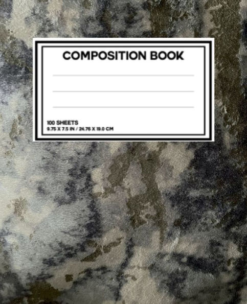 Marble print notebook