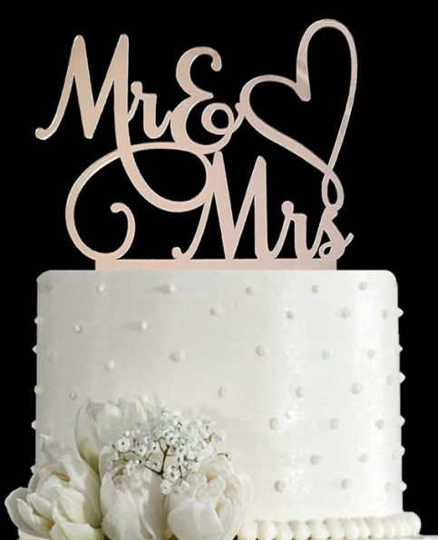 Mr & Mrs Wedding cake notebook