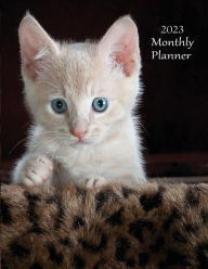 Title: 2023 Monthly Planner (Kitten): Month at a Glance, Top Priorities, To-Do list, Calendar, Plan & Review Pages, 8.5