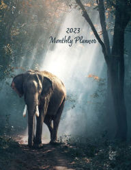 Title: 2023 Monthly Planner (Elephant): Month at a Glance, Top Priorities, To-Do list, Calendar, Plan & Review Pages, 8.5
