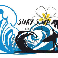 Title: Surfs Up: adult coloring book, Author: Angela Mccants