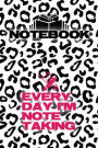 Paperback Black and White Leopard Animal Print Notebook (College Ruled Lined Paper, 120 pages, 6 x 9)
