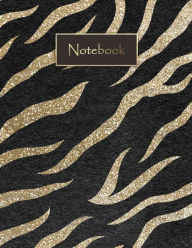 Title: Tiger Print Notebook: Composition Book 120 Page College Ruled 8.5 x 11 inches, Author: Poppy Designs