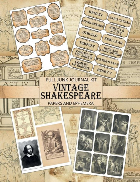 Vintage Shakespeare: Junk Journal Kit