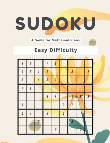 Sudoku A Game for Mathematicians Easy Difficulty