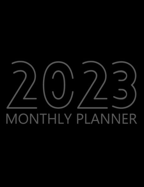 Monthly planner: 12 Month Agenda, Monthly Organizer Book for Activities and Appointments, Yearly Calendar Notebook