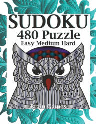 Title: Sudoku 480 Puzzle Easy Medium Hard: Brain Games, Author: Dominic Oghi