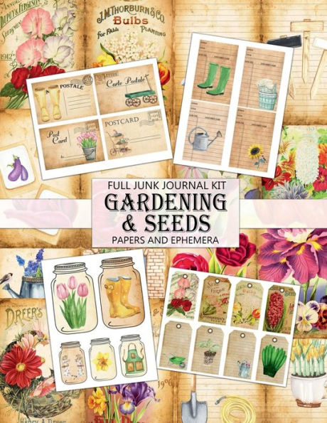 Vintage Gardening: Junk Journal Kit