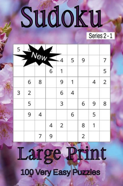 Sudoku Series 2 - Puzzle Book for Adults - Very Easy - 100 puzzles - Large Print - Book 1