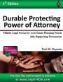 Durable Protecting Power of Attorney - Full Version: Fillable Legal Forms for your Estate Planning Needs with Supporting Documents