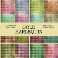 Title: Gold Harlequin: Scrapbook Paper Pad, Author: Nifty Crafty House