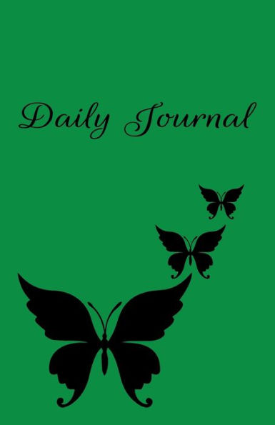 Green Butterfly Journal: Beautiful Paperback Notebook