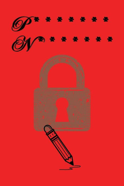 Paperback Red and Black Password Notebook (A-Z, Email, ISP, Software Pages, 6" x 9")